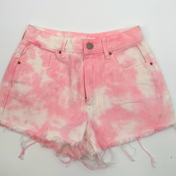 PacSun Pants - Pacsun shorts High Rise Festival size 23 pink tie dye